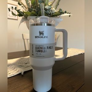 LIMITED EDITION White 40oz Stanley tumbler